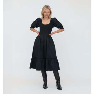 🪻Hill House Home The Louisa Nap Dress - Black Cotton Size L🪻